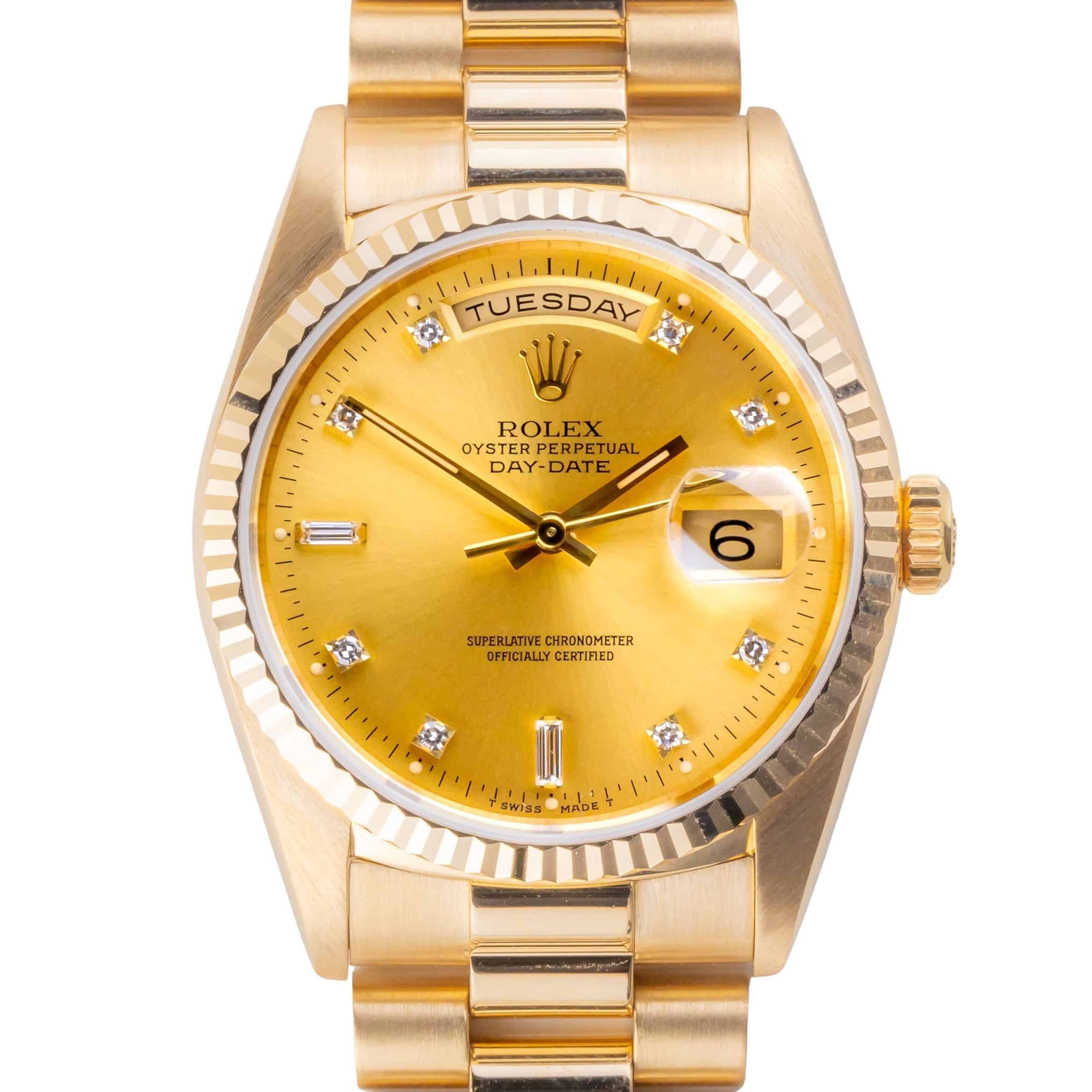 Rolex Day-Date Black Diamond 18238 1989 (Papiere) 4 Rolex Day-Date Black Diamond 18238 1989 (Papiere) – Bild 4