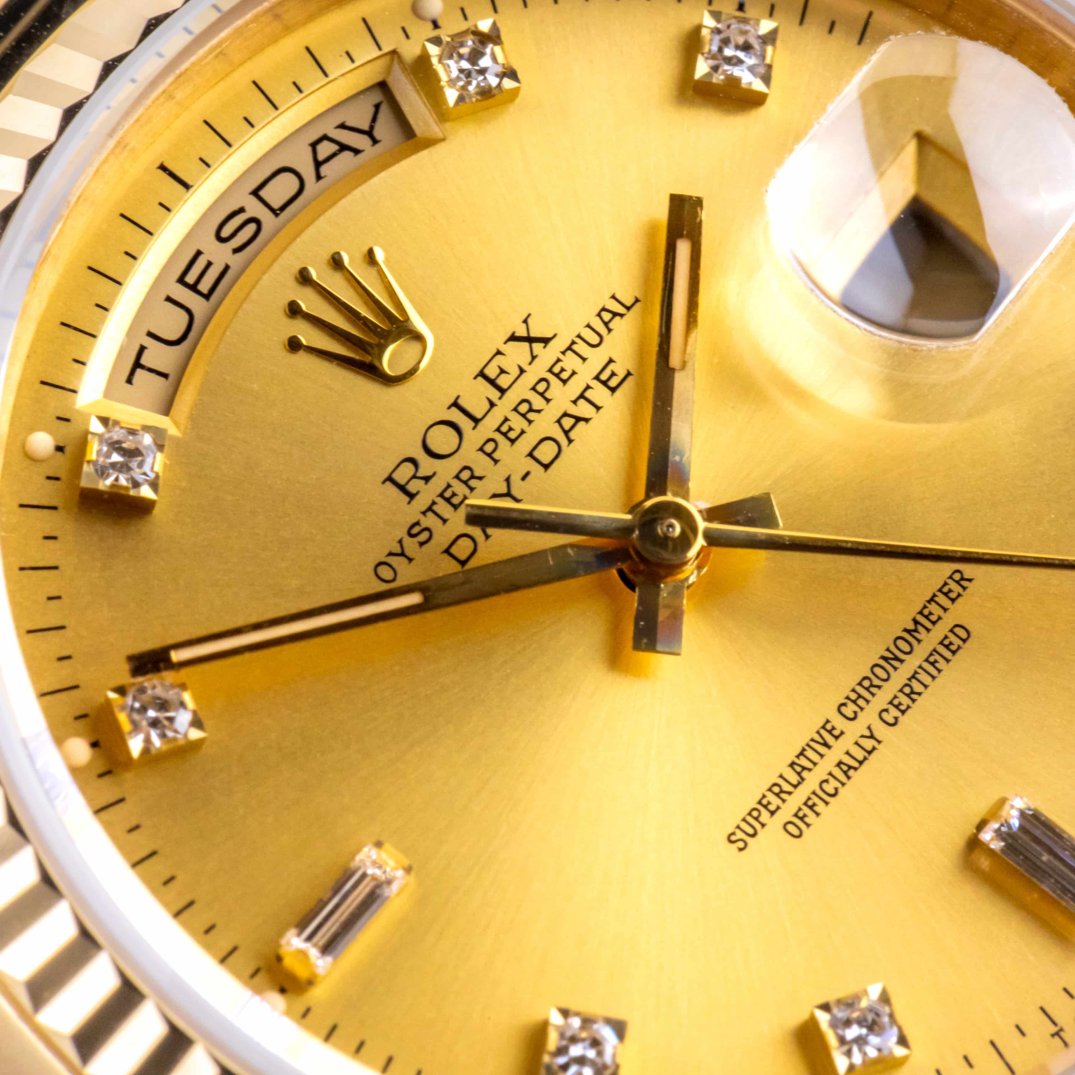 Rolex Day-Date Black Diamond 18238 1989 (Papiere) 3 Rolex Day-Date Black Diamond 18238 1989 (Papiere) – Bild 3