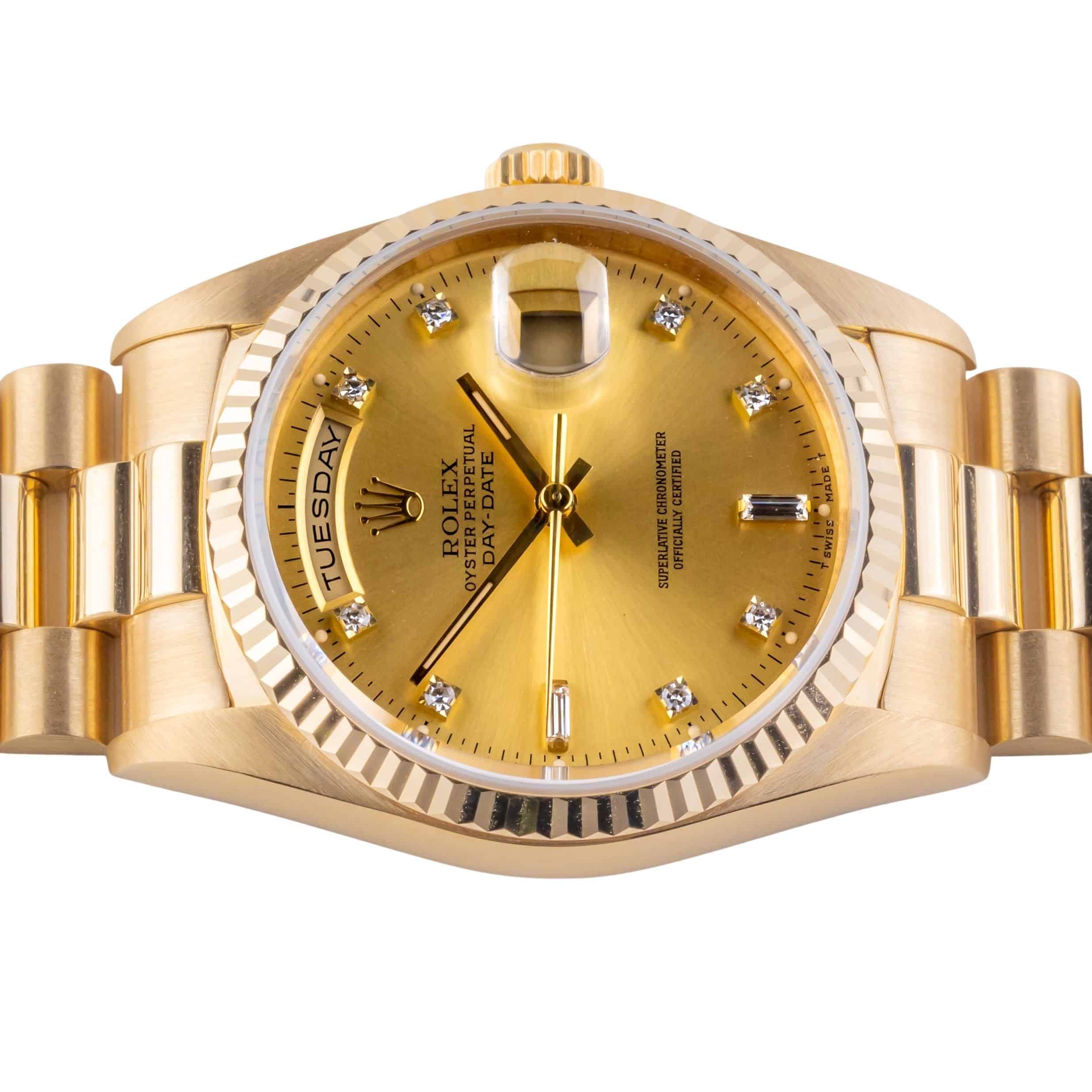 Rolex Day-Date Black Diamond 18238 1989 (Papiere) 5 Rolex Day-Date Black Diamond 18238 1989 (Papiere) – Bild 5
