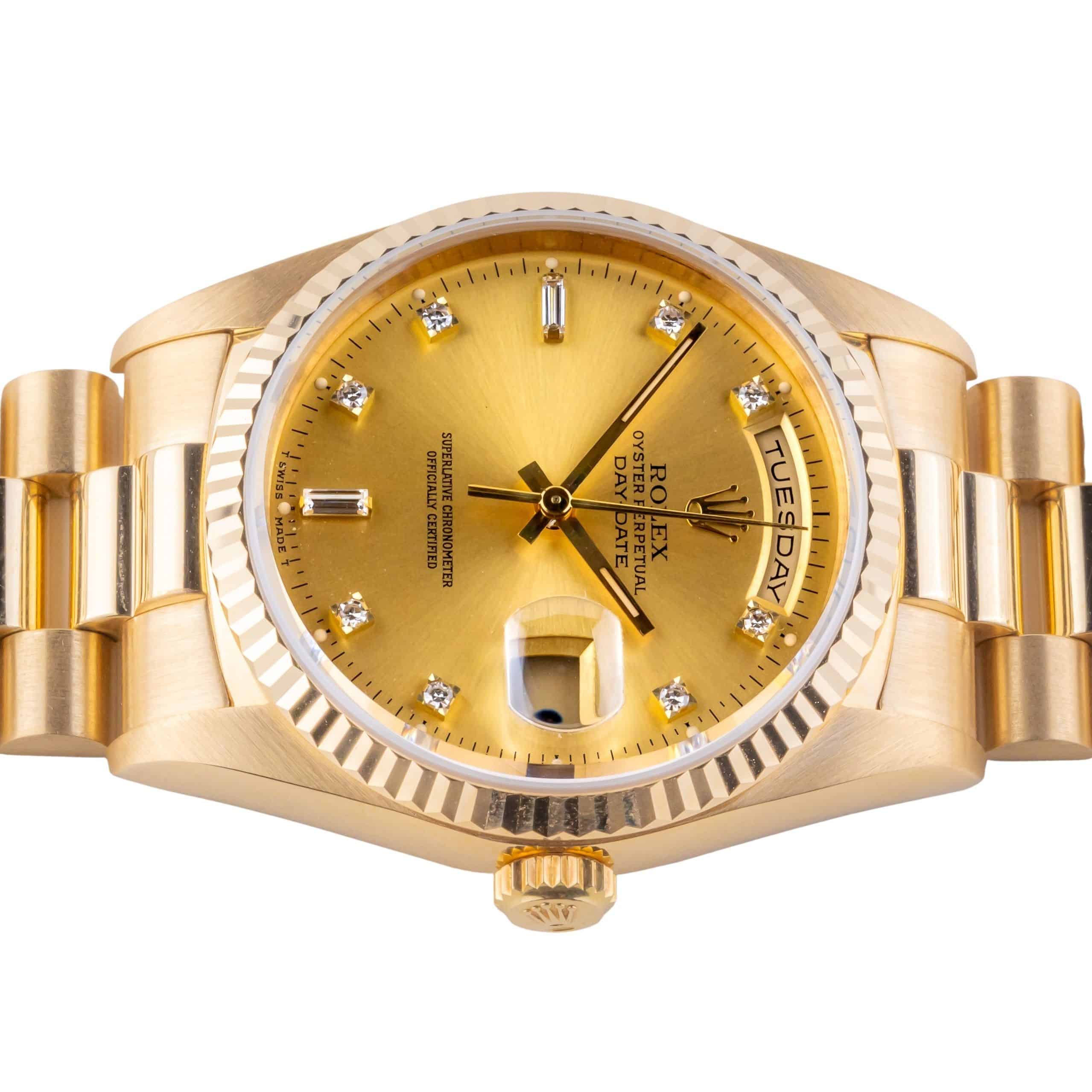 Rolex Day-Date Black Diamond 18238 1989 (Papiere) 6 Rolex Day-Date Black Diamond 18238 1989 (Papiere) – Bild 6