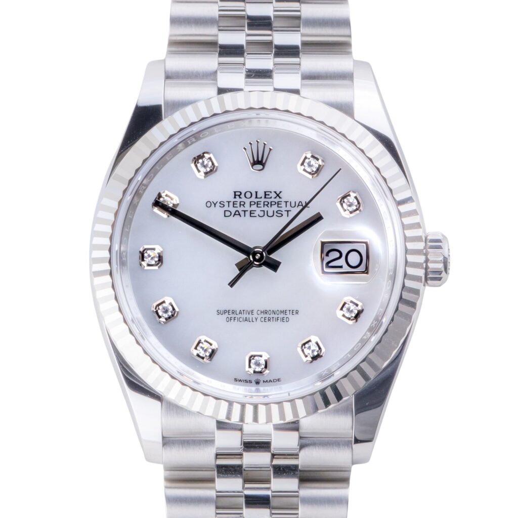 NEW Rolex Oyster Perpetual Datejust MOP Diamond 126234 2026 (Vollständiger Satz) 10 2E0B3885 1CG 3M Langedyk Vintage Watches