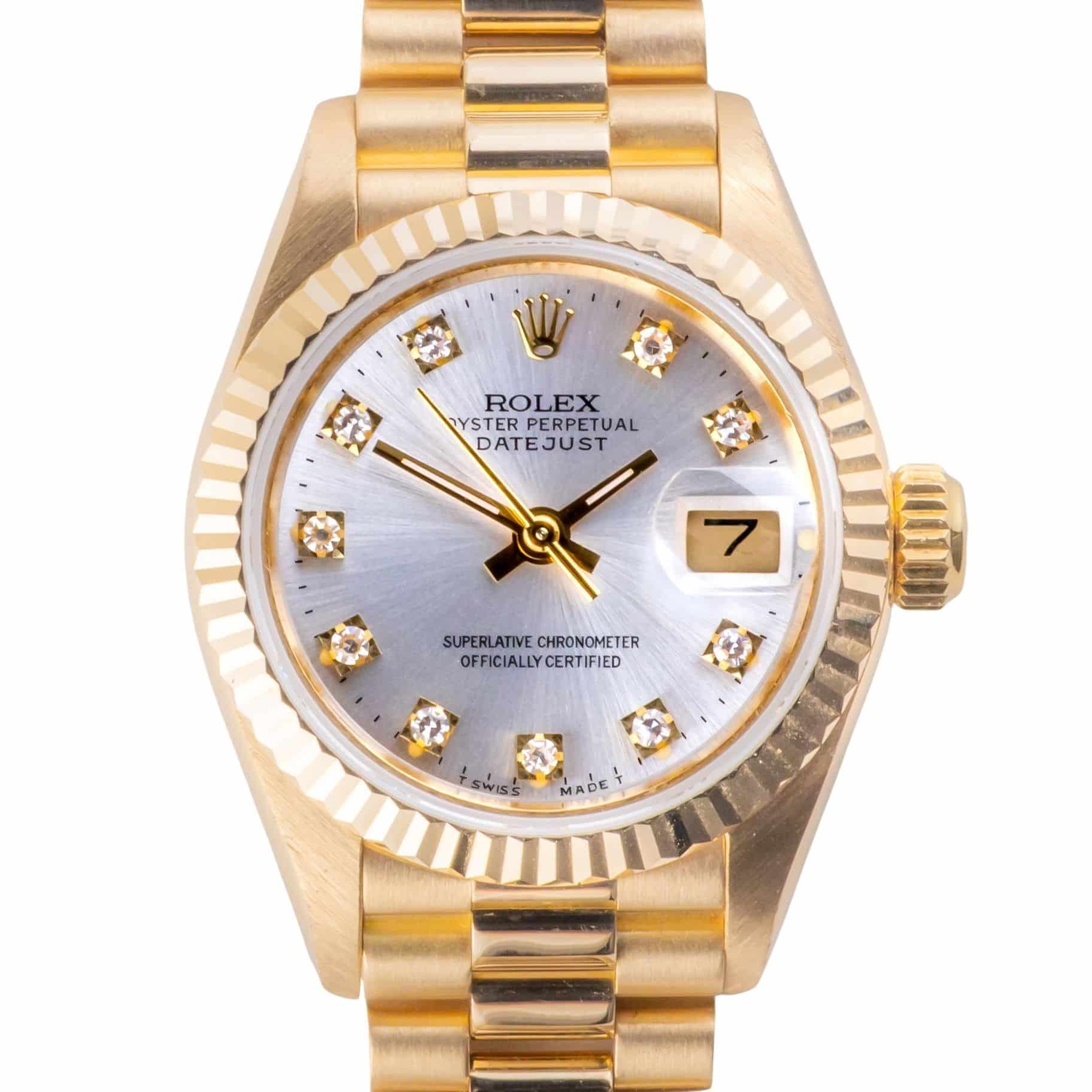 Rolex Lady-Datejust Silver Diamond 69178 1990 (Vollständiger Satz) 3 Rolex Lady-Datejust Silver Diamond 69178 1990 (Vollständiger Satz) – Bild 3