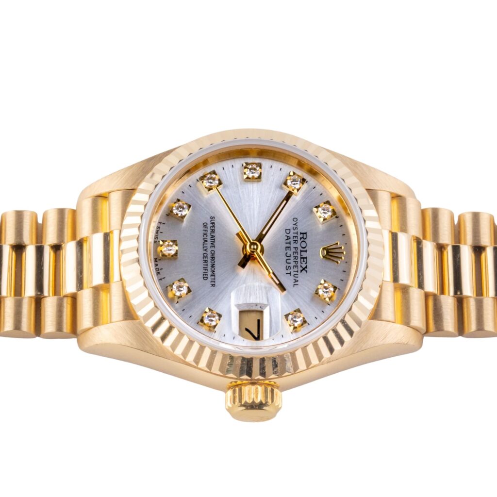 Rolex Lady-Datejust Silver Diamond 69178 1990 (Vollständiger Satz) 13 2E0B3906 1CG 3M Langedyk Vintage Watches