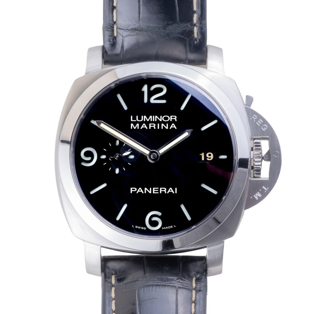 Panerai Luminor Marina 1950 Black Luminova PAM00312 2013 (Vollständige Set) 10 2E0B3925 1CG 3M Langedyk Vintage Watches