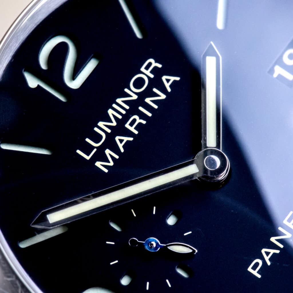 Alternative view of Panerai Luminor Marina 1950 Black Luminova PAM00312 2013 (Vollständige Set)