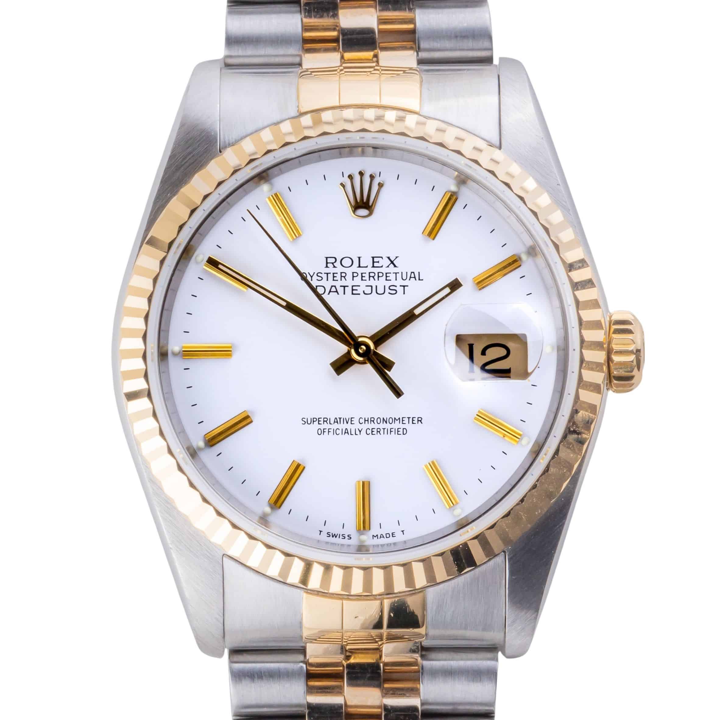 Rolex Oyster Perpetual Datejust White 16233 1989 (Vollständiger Satz) 3 Rolex Oyster Perpetual Datejust White 16233 1989 (Vollständiger Satz) – Bild 3