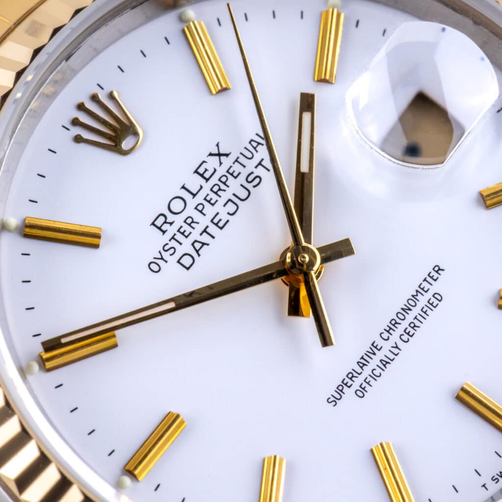 Alternative view of Rolex Oyster Perpetual Datejust White 16233 1989 (Vollständiger Satz)