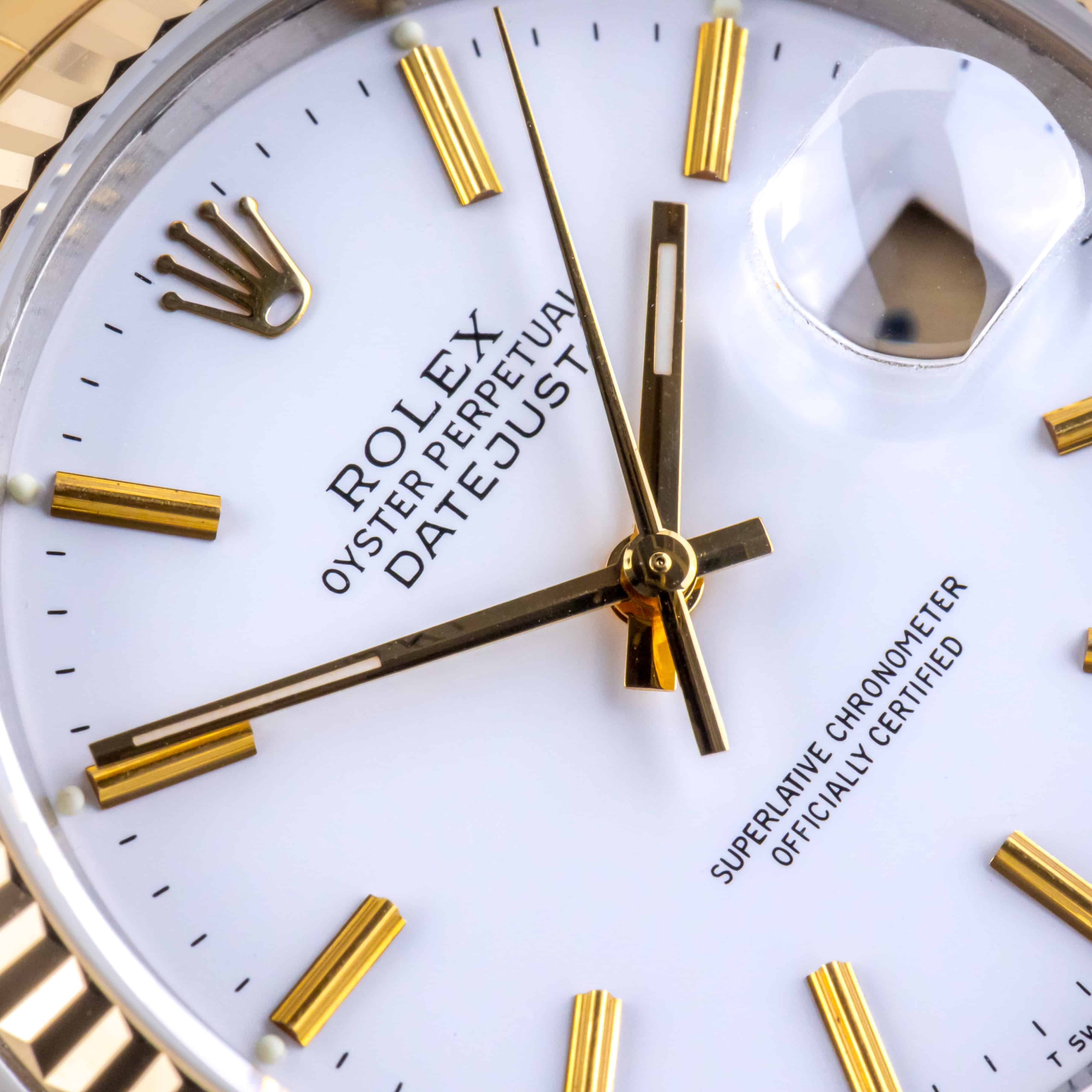 Rolex Oyster Perpetual Datejust White 16233 1989 (Vollständiger Satz) 2 Rolex Oyster Perpetual Datejust White 16233 1989 (Vollständiger Satz) – Bild 2