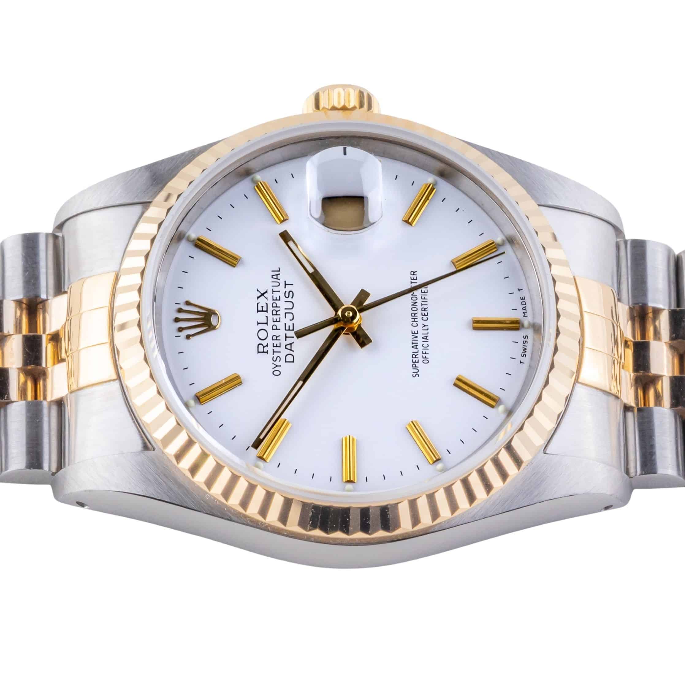 Rolex Oyster Perpetual Datejust White 16233 1989 (Vollständiger Satz) 4 Rolex Oyster Perpetual Datejust White 16233 1989 (Vollständiger Satz) – Bild 4