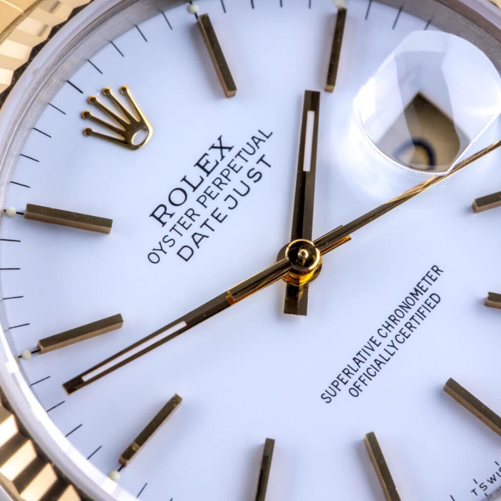 Alternative view of Rolex Oyster Perpetual Datejust White 16233 1989 (Vollständiger Satz)
