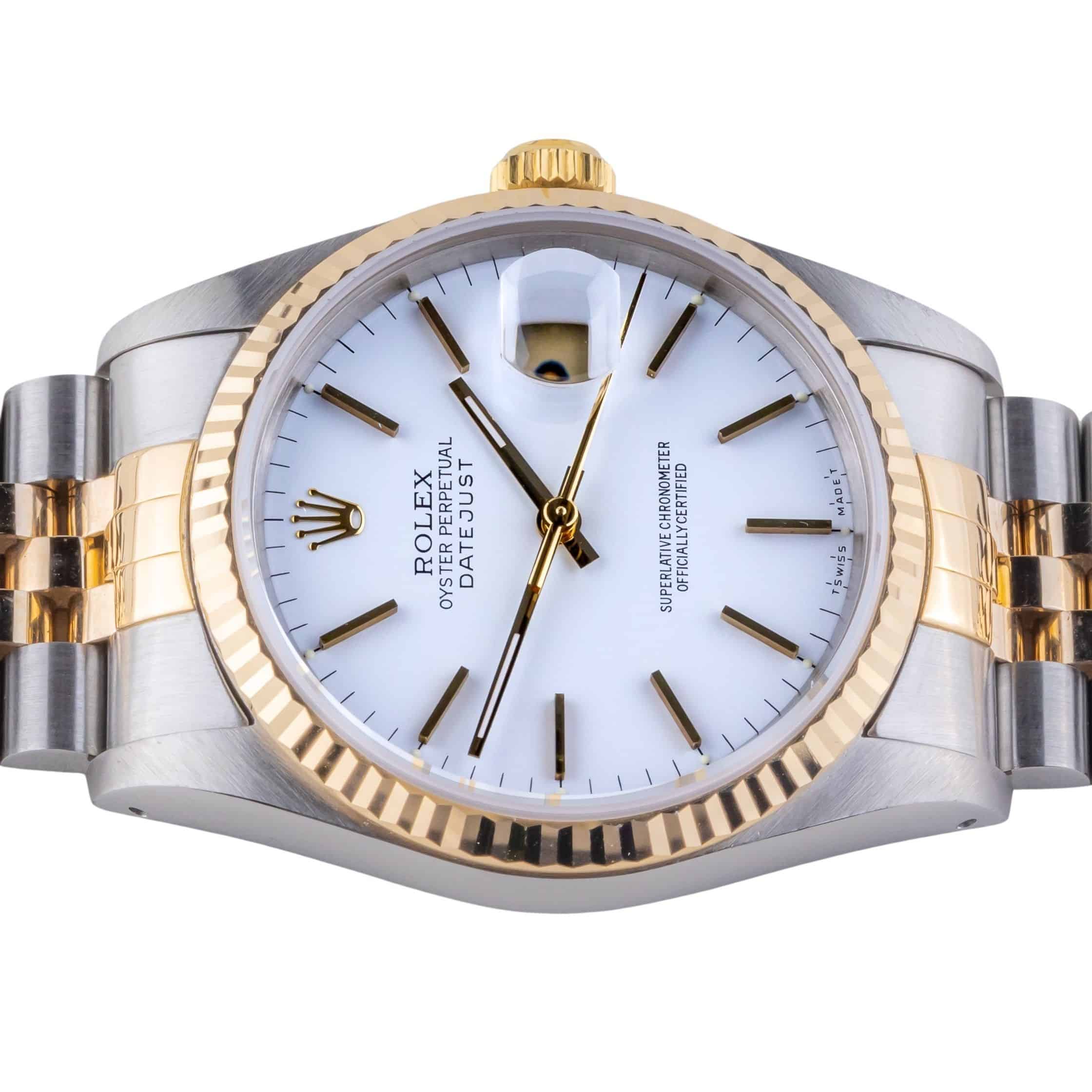 Rolex Oyster Perpetual Datejust White 16233 1989 (Vollständiger Satz) 5 Rolex Oyster Perpetual Datejust White 16233 1989 (Vollständiger Satz) – Bild 5