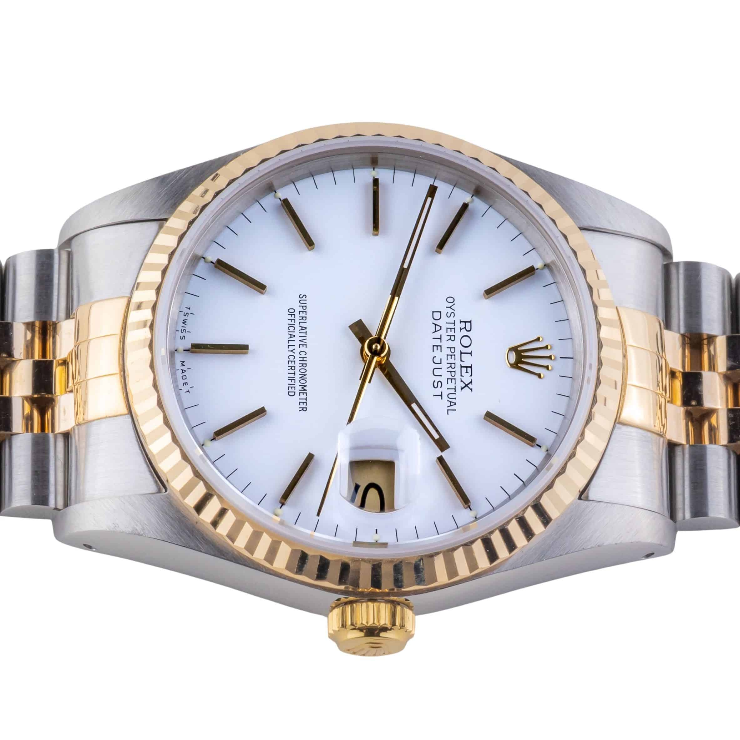 Rolex Oyster Perpetual Datejust White 16233 1989 (Vollständiger Satz) 6 Rolex Oyster Perpetual Datejust White 16233 1989 (Vollständiger Satz) – Bild 6