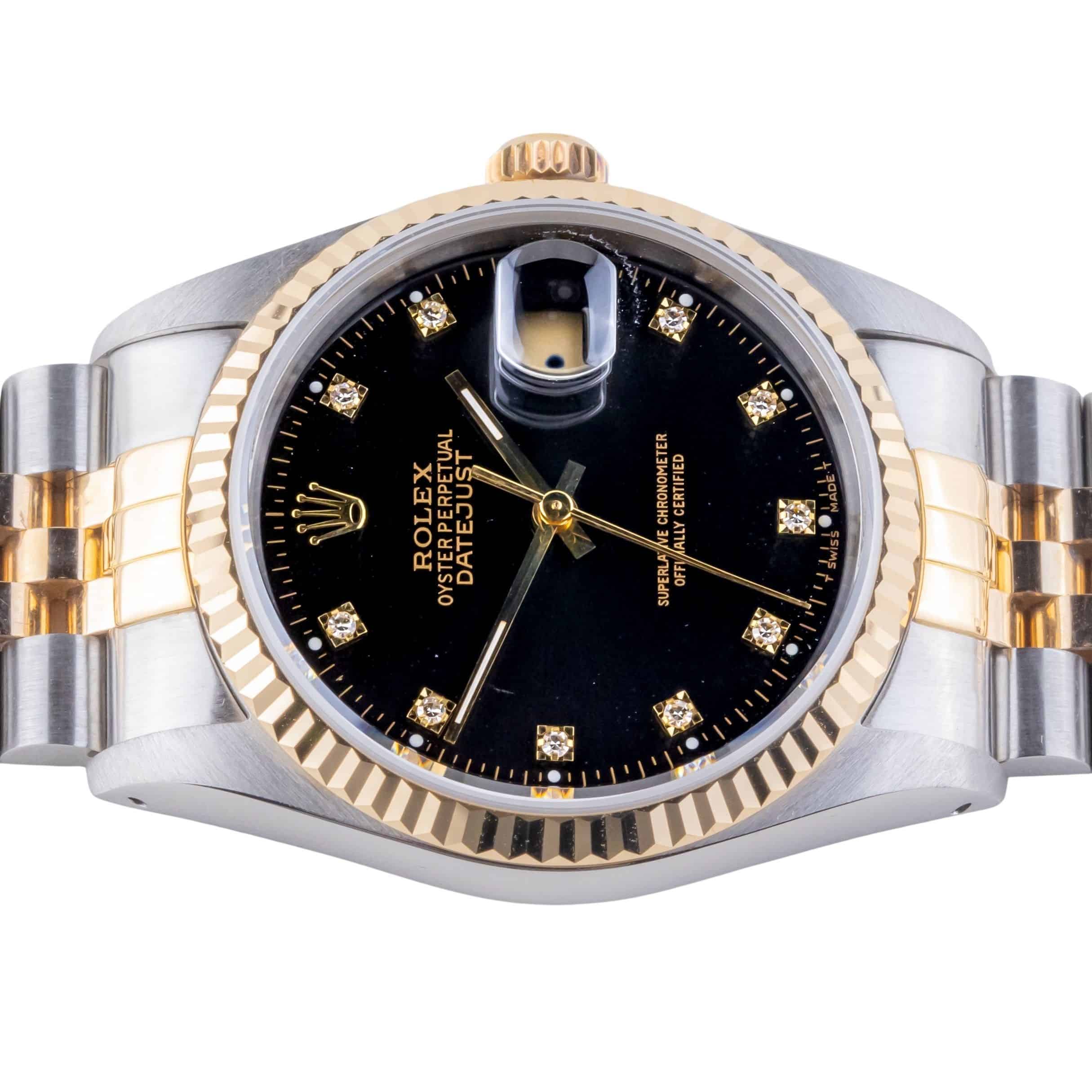 Rolex Oyster Perpetual Datejust Black Diamond 16233 1991 (Vollständiger Satz) 5 Rolex Oyster Perpetual Datejust Black Diamond 16233 1991 (Vollständiger Satz) – Bild 5