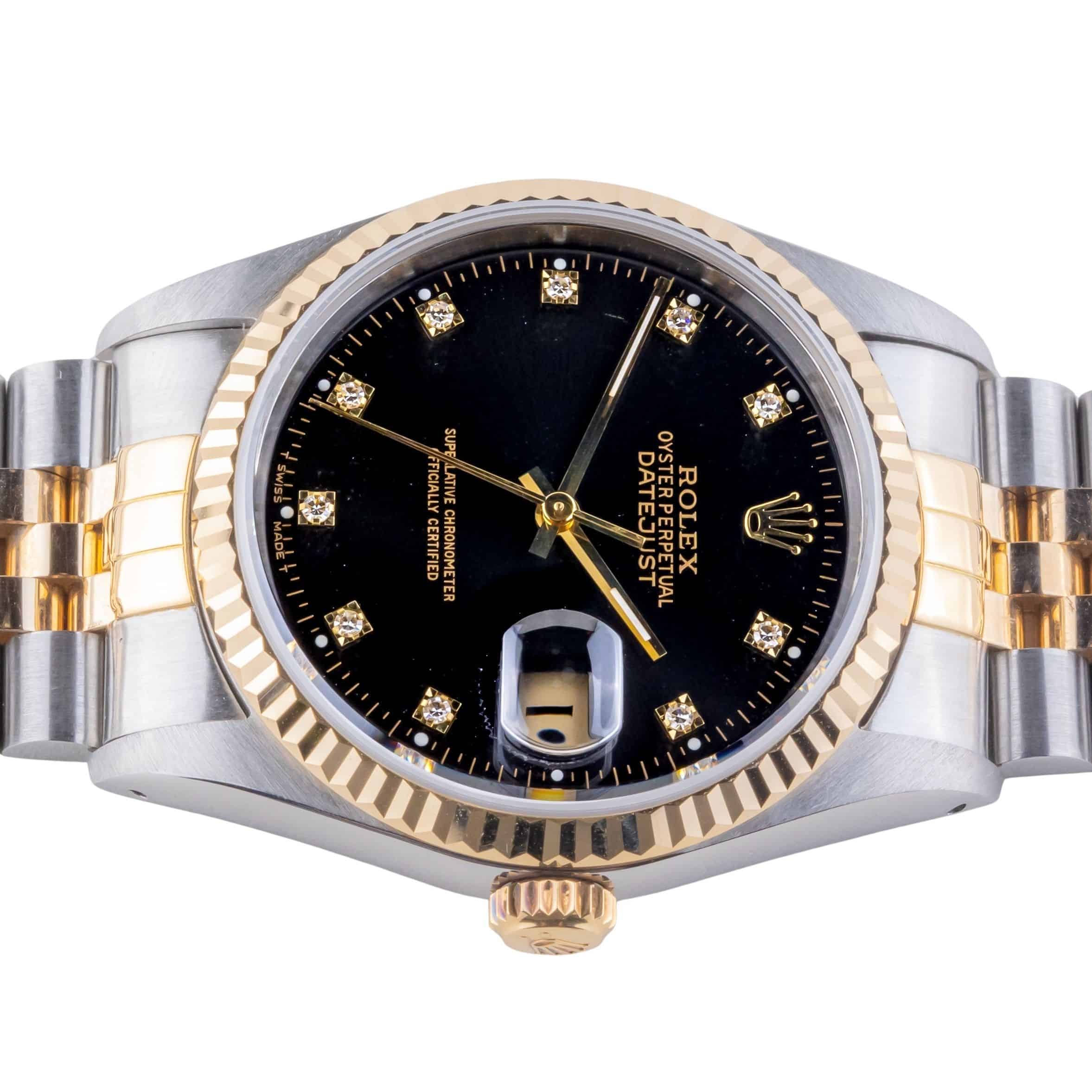 Rolex Oyster Perpetual Datejust Black Diamond 16233 1991 (Vollständiger Satz) 6 Rolex Oyster Perpetual Datejust Black Diamond 16233 1991 (Vollständiger Satz) – Bild 6