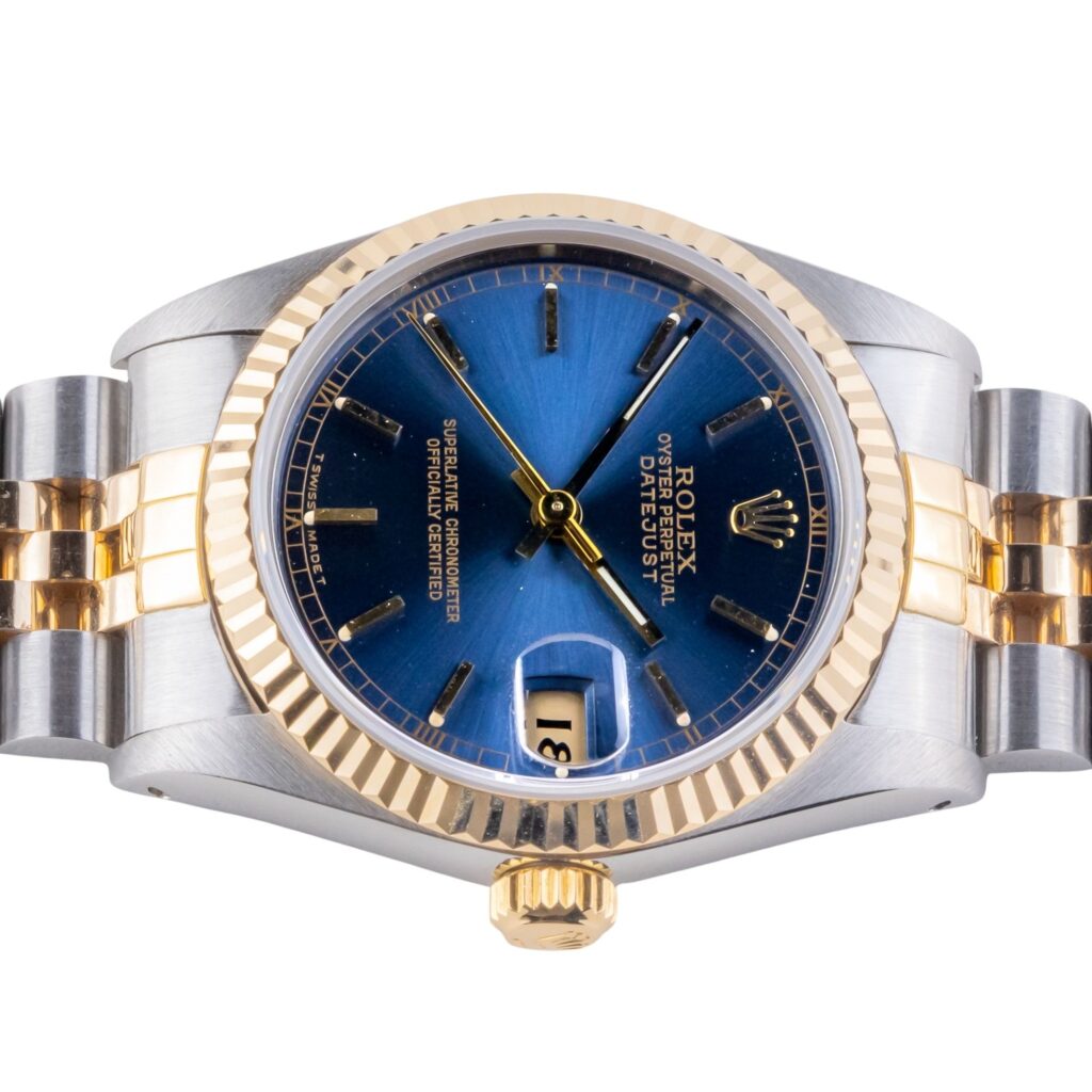 Rolex Oyster Perpetual Lady-Datejust Blue 68273 1989 (Vollständiger Satz) 13 2E0B4021 1CG 3M Langedyk Vintage Watches