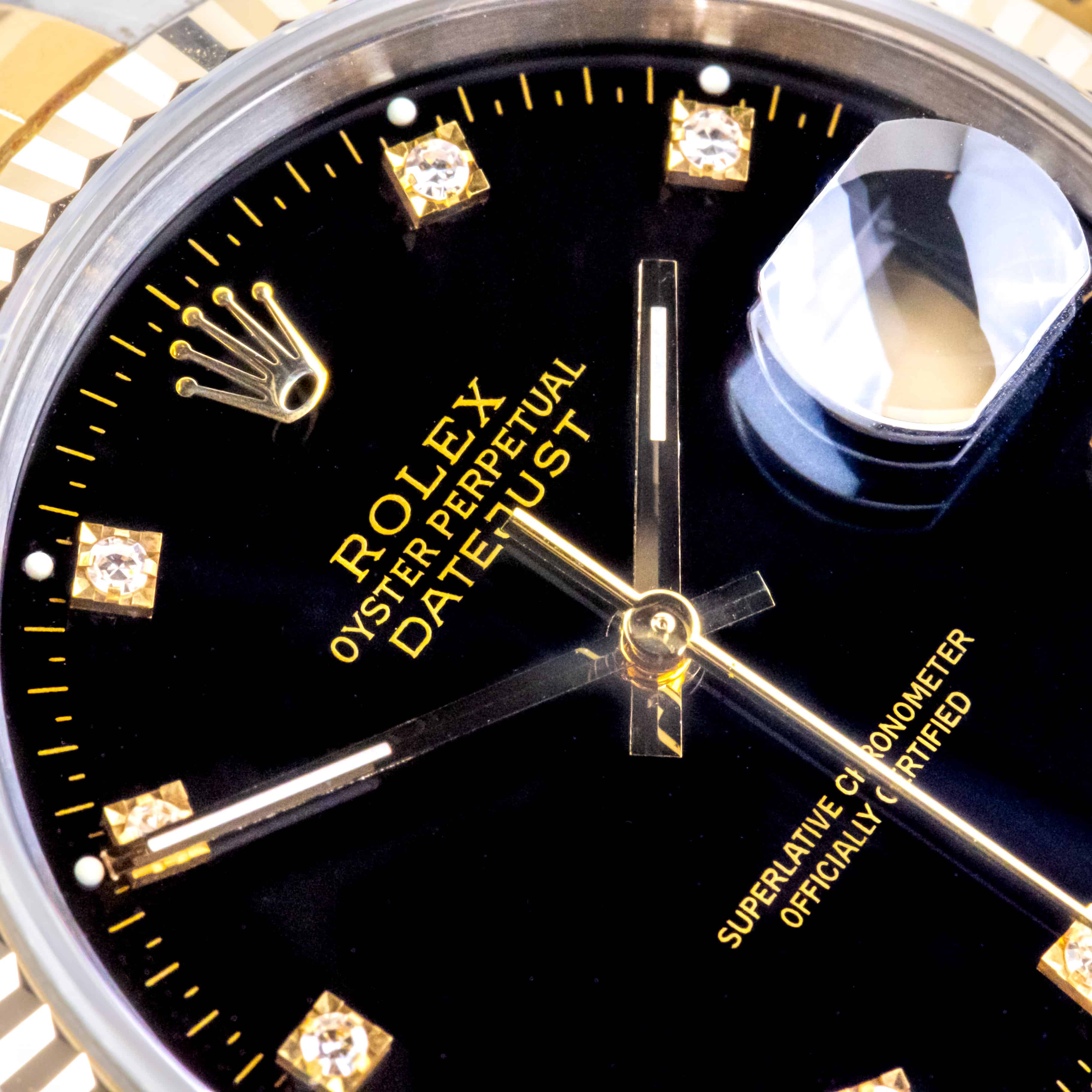 Rolex Oyster Perpetual Datejust Black Diamond 16233 1989 (Vollständiger Satz) 2 Rolex Oyster Perpetual Datejust Black Diamond 16233 1989 (Vollständiger Satz) – Bild 2
