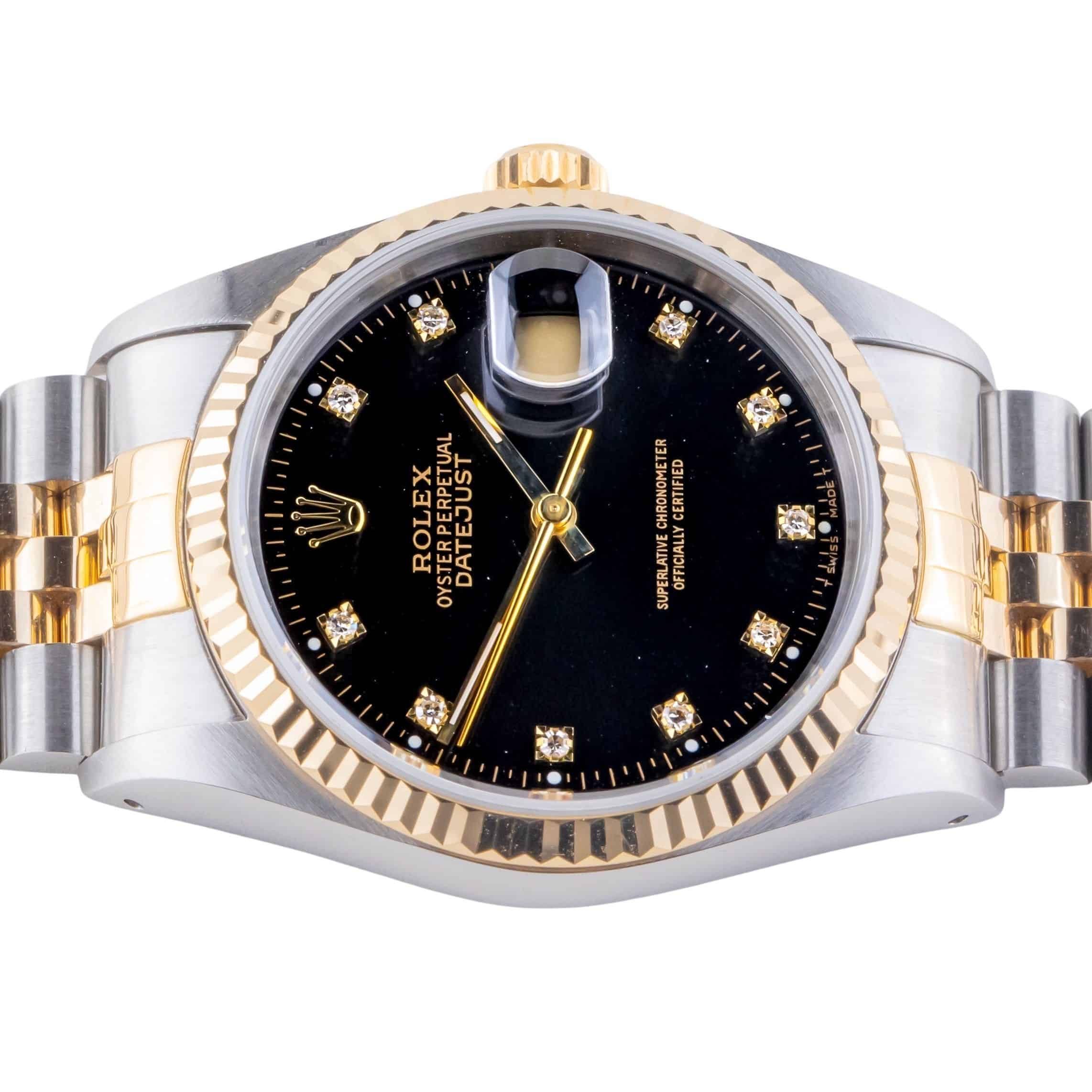 Rolex Oyster Perpetual Datejust Black Diamond 16233 1993 (Vollständiger Satz) 5 Rolex Oyster Perpetual Datejust Black Diamond 16233 1993 (Vollständiger Satz) – Bild 5