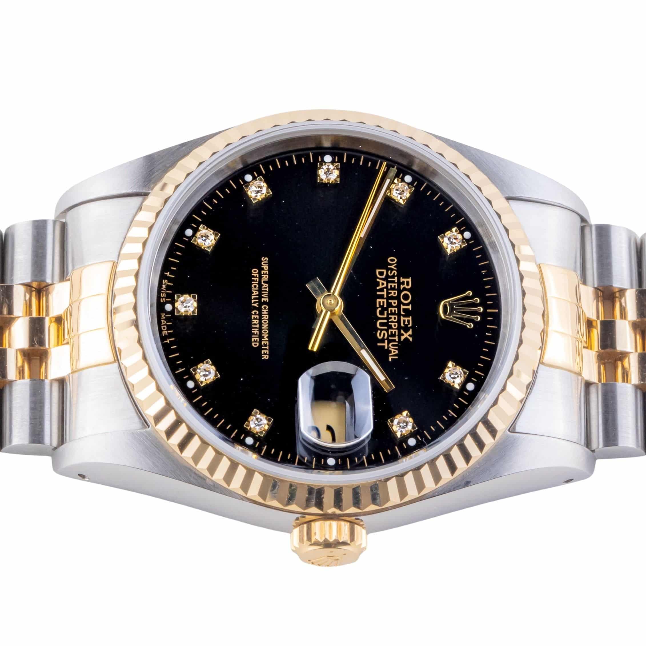 Rolex Oyster Perpetual Datejust Black Diamond 16233 1993 (Vollständiger Satz) 6 Rolex Oyster Perpetual Datejust Black Diamond 16233 1993 (Vollständiger Satz) – Bild 6