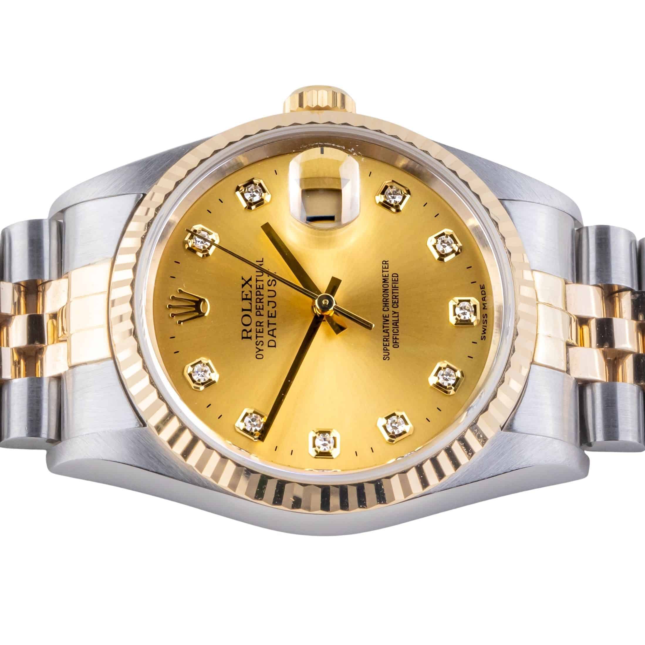 Rolex Oyster Perpetual Datejust Champagne Diamond 16233 2002 (Vollständiger Satz) 5 Rolex Oyster Perpetual Datejust Champagne Diamond 16233 2002 (Vollständiger Satz) – Bild 5