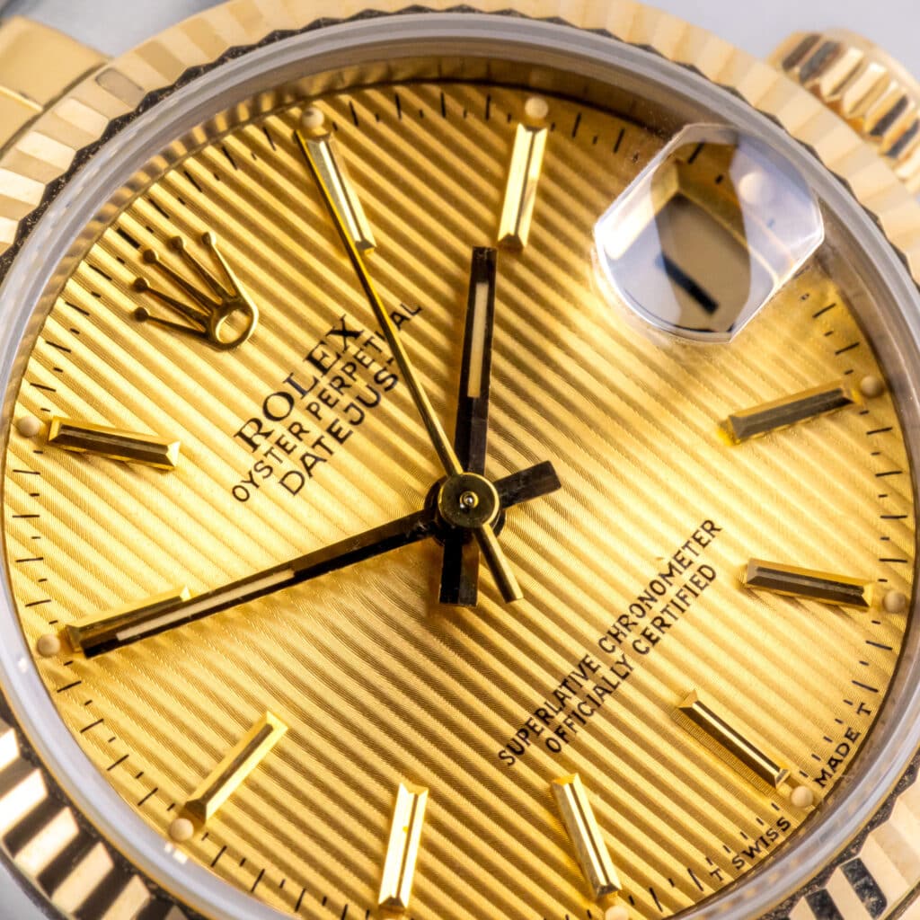Alternative view of Rolex Oyster Perpetual Lady-Datejust Champagne Tapestry 68273 1989 (Vollständiger Satz)