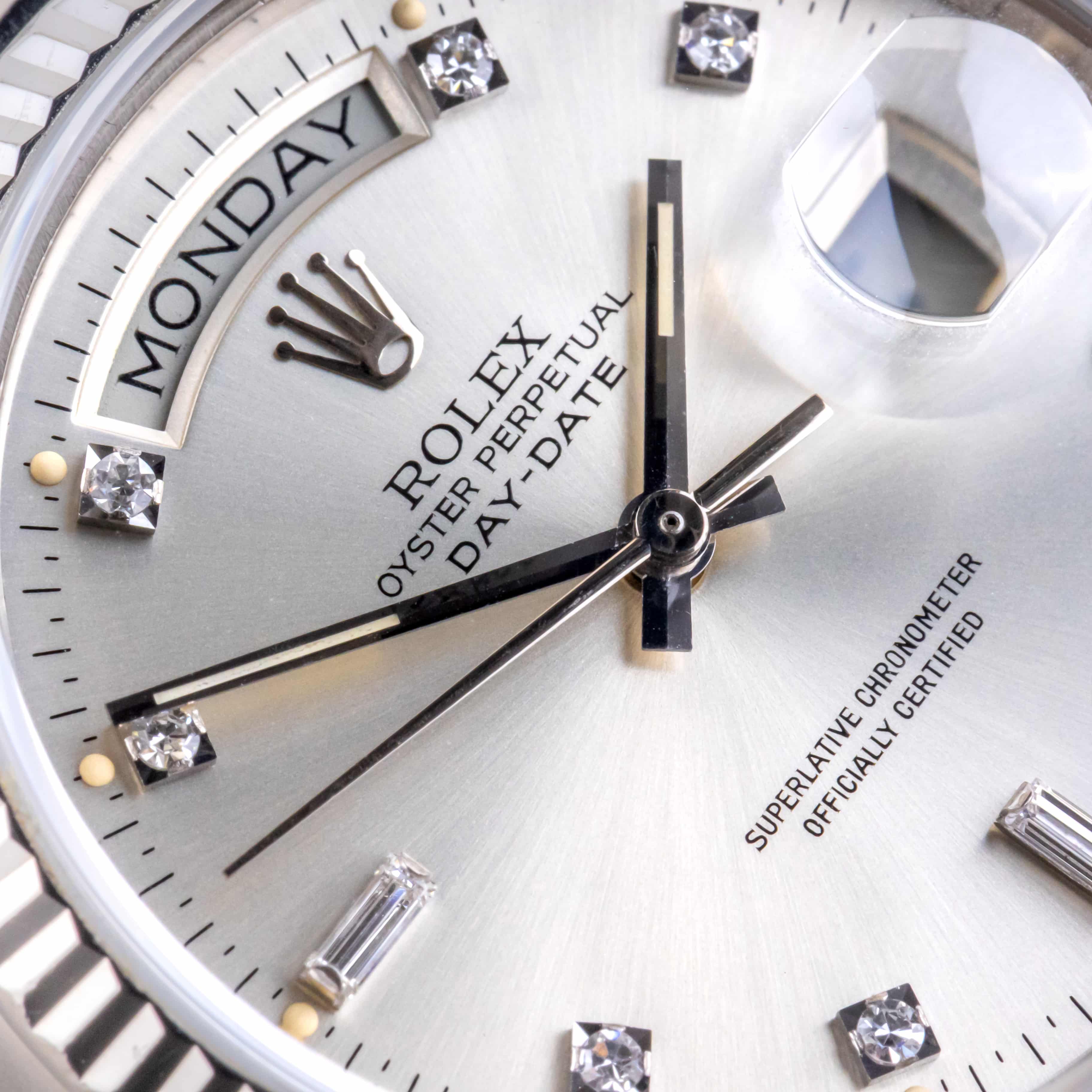 Rolex Day-Date Silver Diamond 18039 1979 2 Rolex Day-Date Silver Diamond 18039 1979 – Bild 2