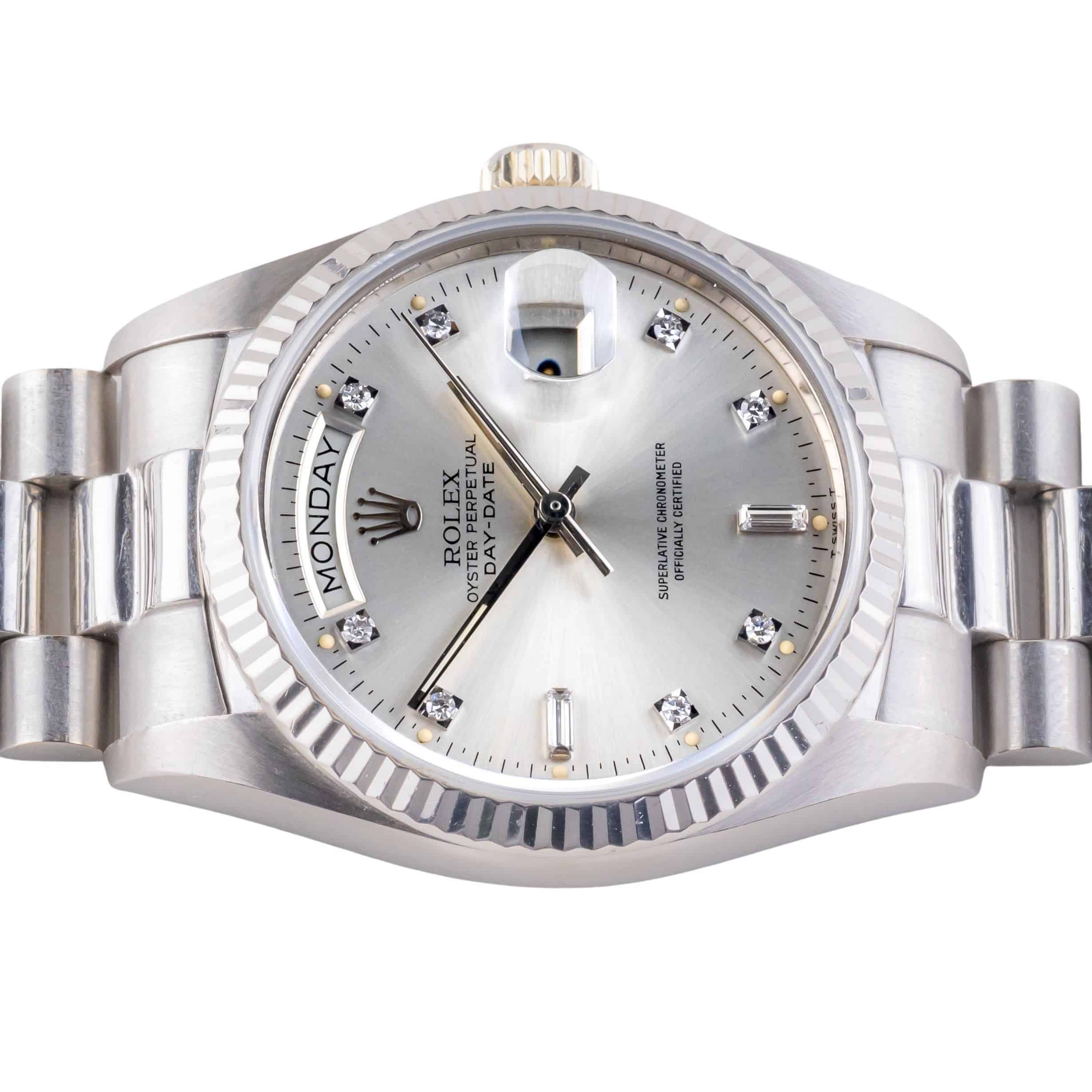 Rolex Day-Date Silver Diamond 18039 1979 5 Rolex Day-Date Silver Diamond 18039 1979 – Bild 5