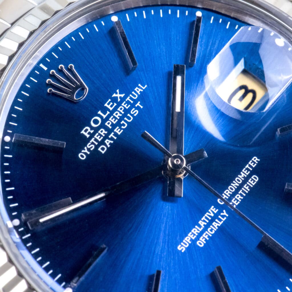 Alternative view of Rolex Oyster Perpetual Datejust Blue 16014 1979 (Box)