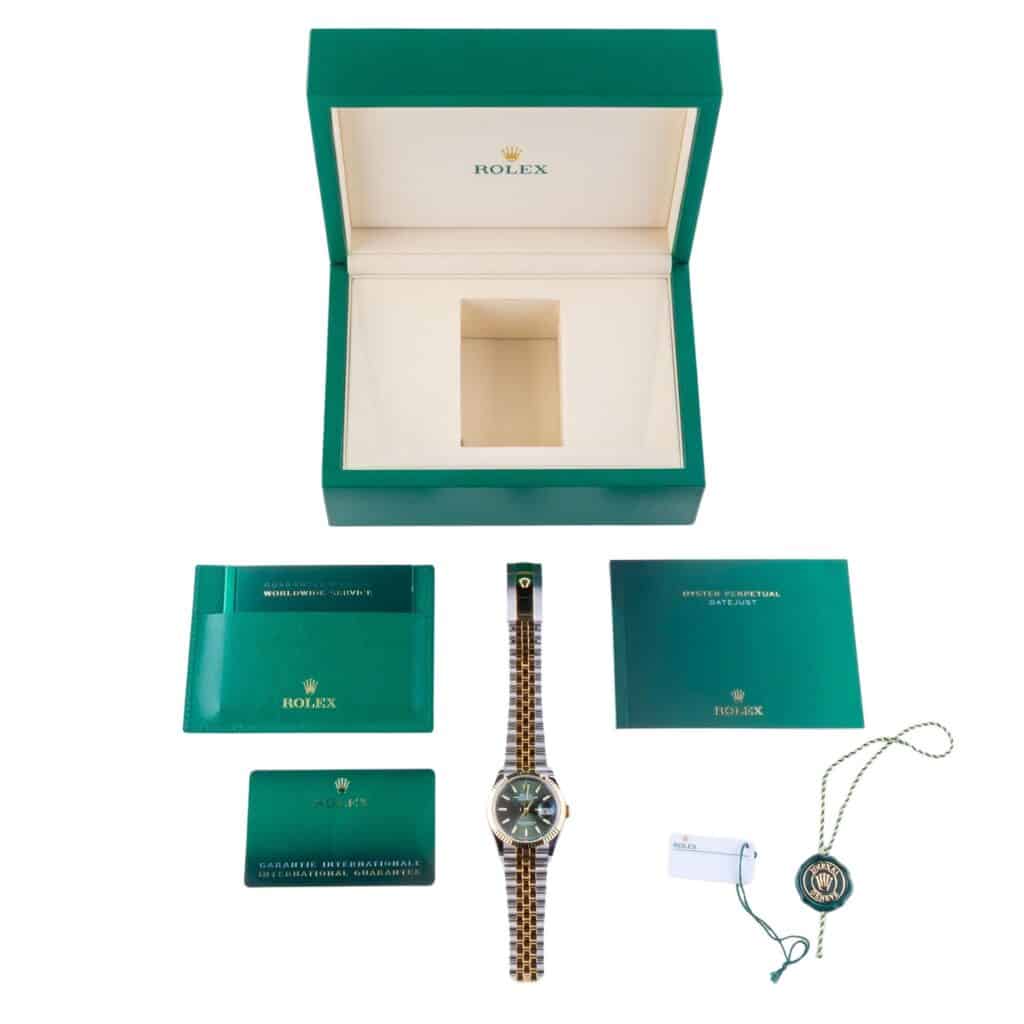 NEW Rolex Datejust Olive Green 126233 2026 (Vollständiger Satz) 15 2E0B4114 1CG 3M Langedyk Vintage Watches