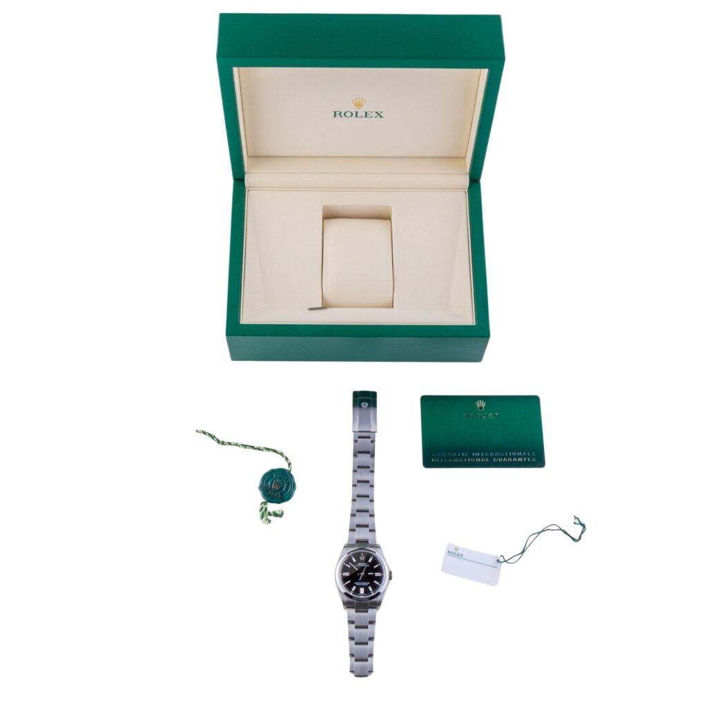 Rolex Oyster Perpetual Black 126000 2025 (Vollständiger Satz) 15 2E0B4123 1CG 3M Langedyk Vintage Watches