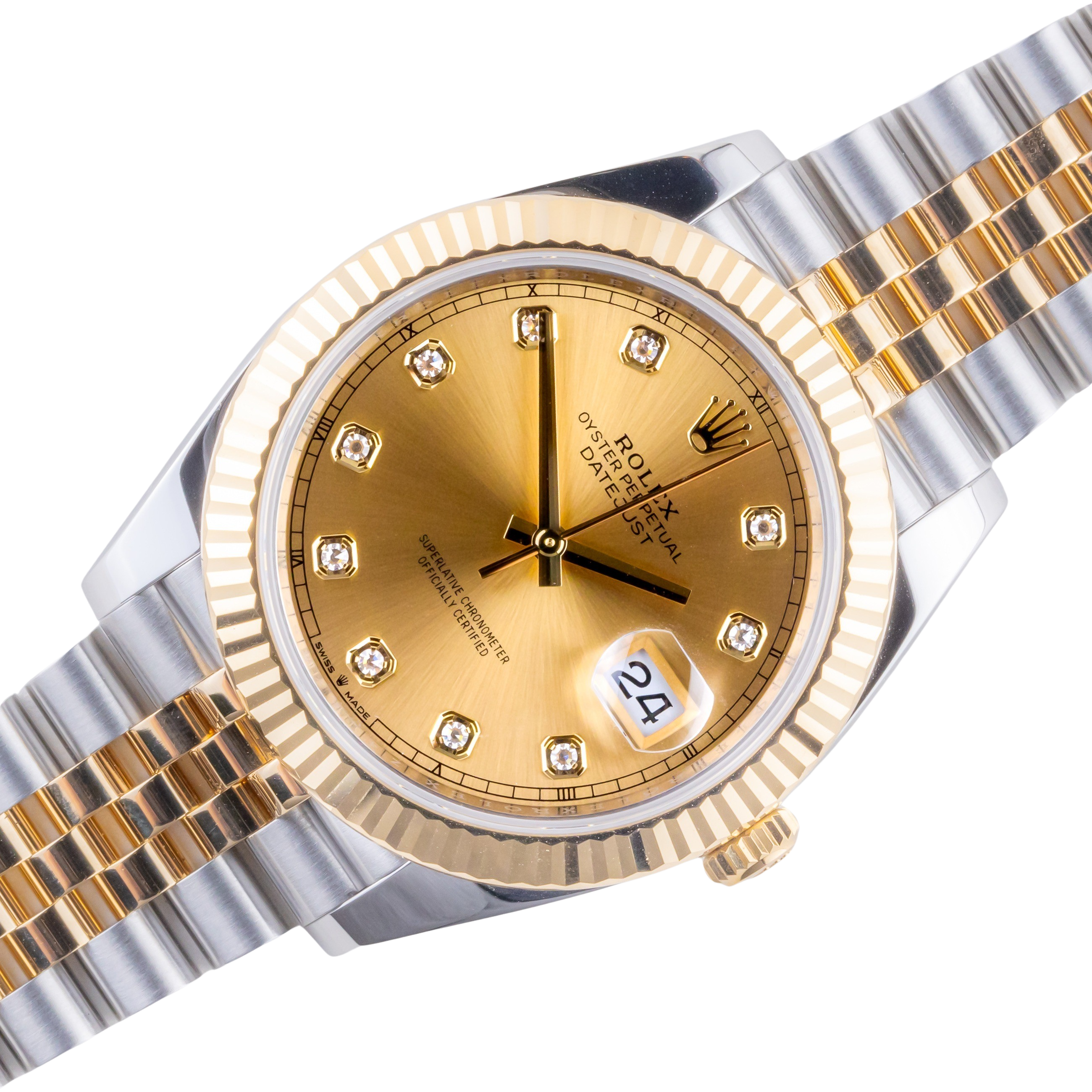 Rolex Datejust Champagne Diamond 126333 2024 (Full Set) 1 2E0B4312 1CG 3M