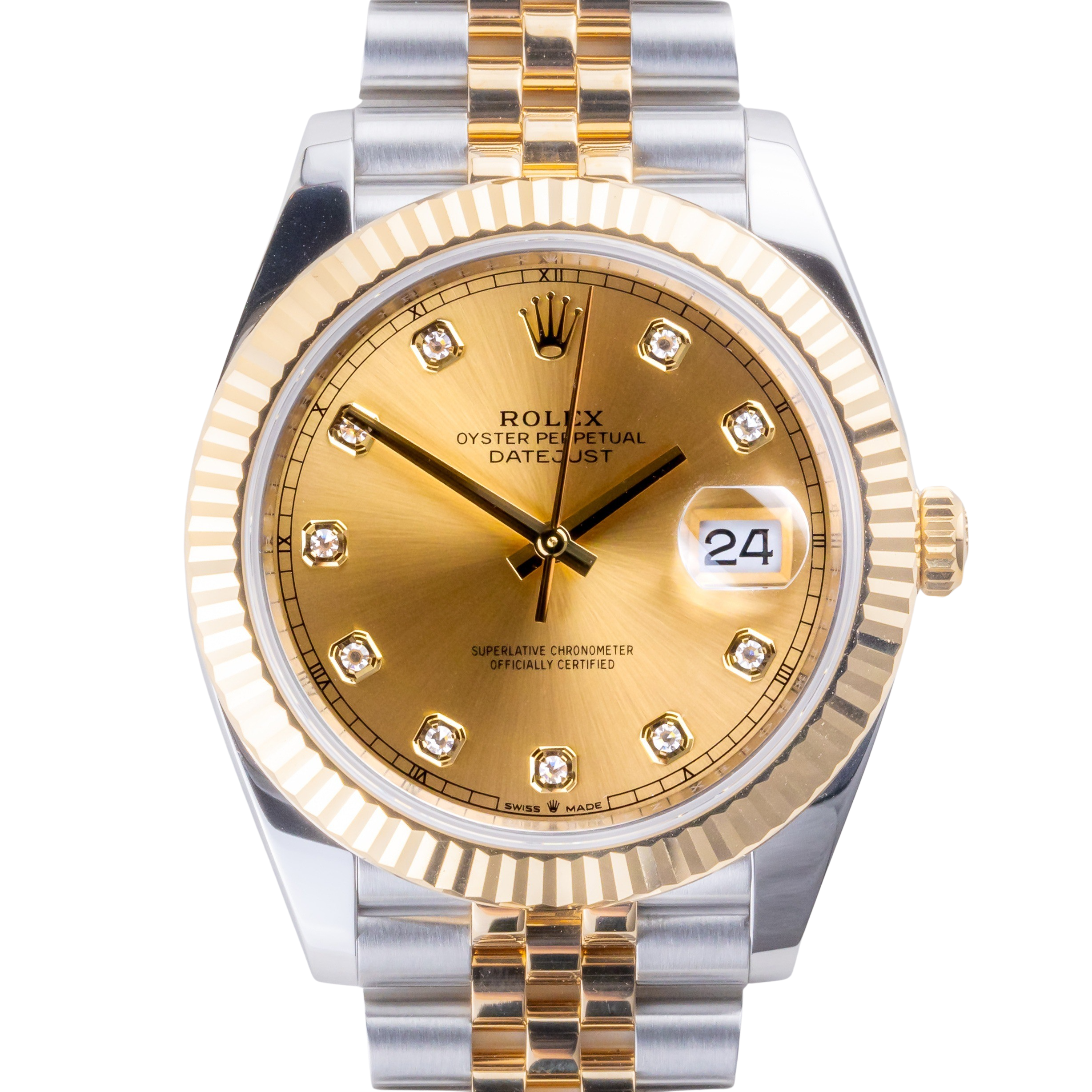 Rolex Datejust Champagne Diamond 126333 2024 (Full Set) 3 2E0B4313 1CG 3M