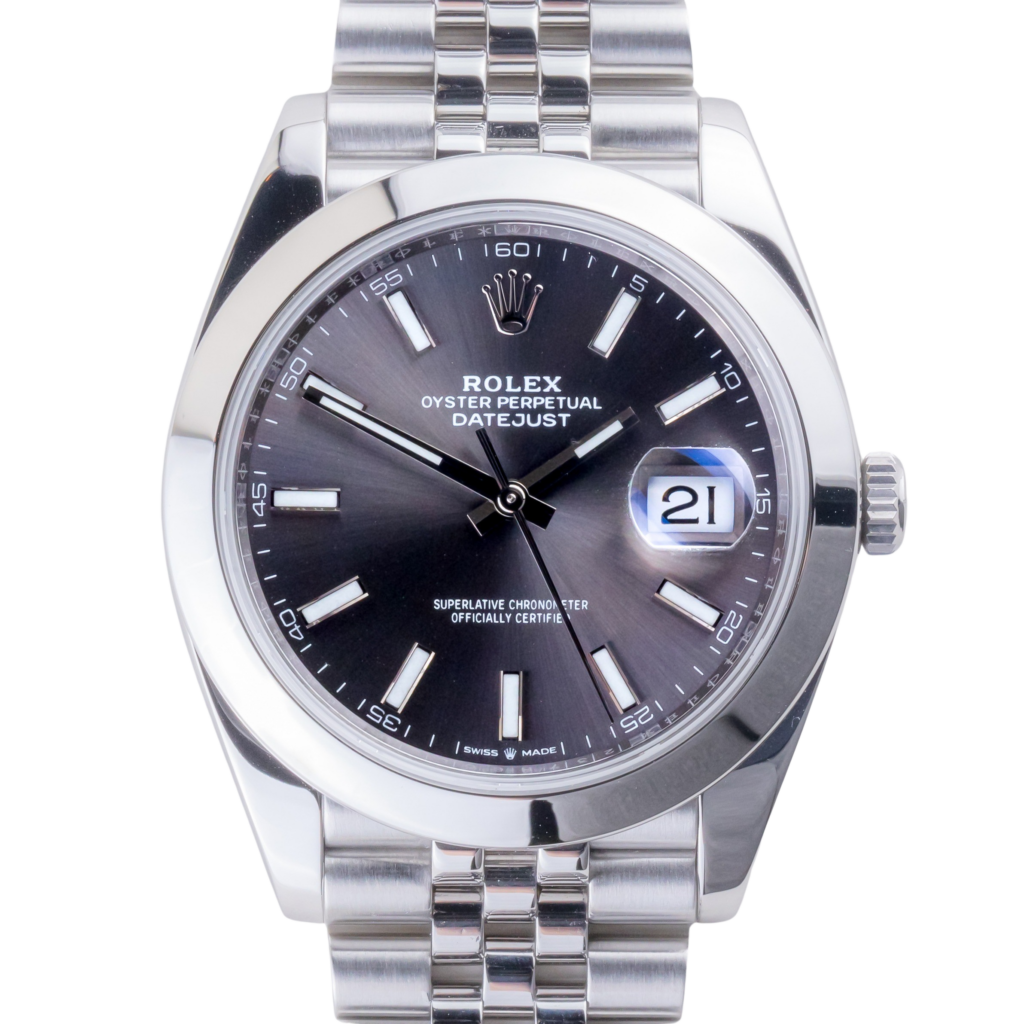 Rolex Datejust Rhodium 126300 2019 (Vollständiger Satz) 10 2E0B4356 1CG 3M Langedyk Vintage Watches
