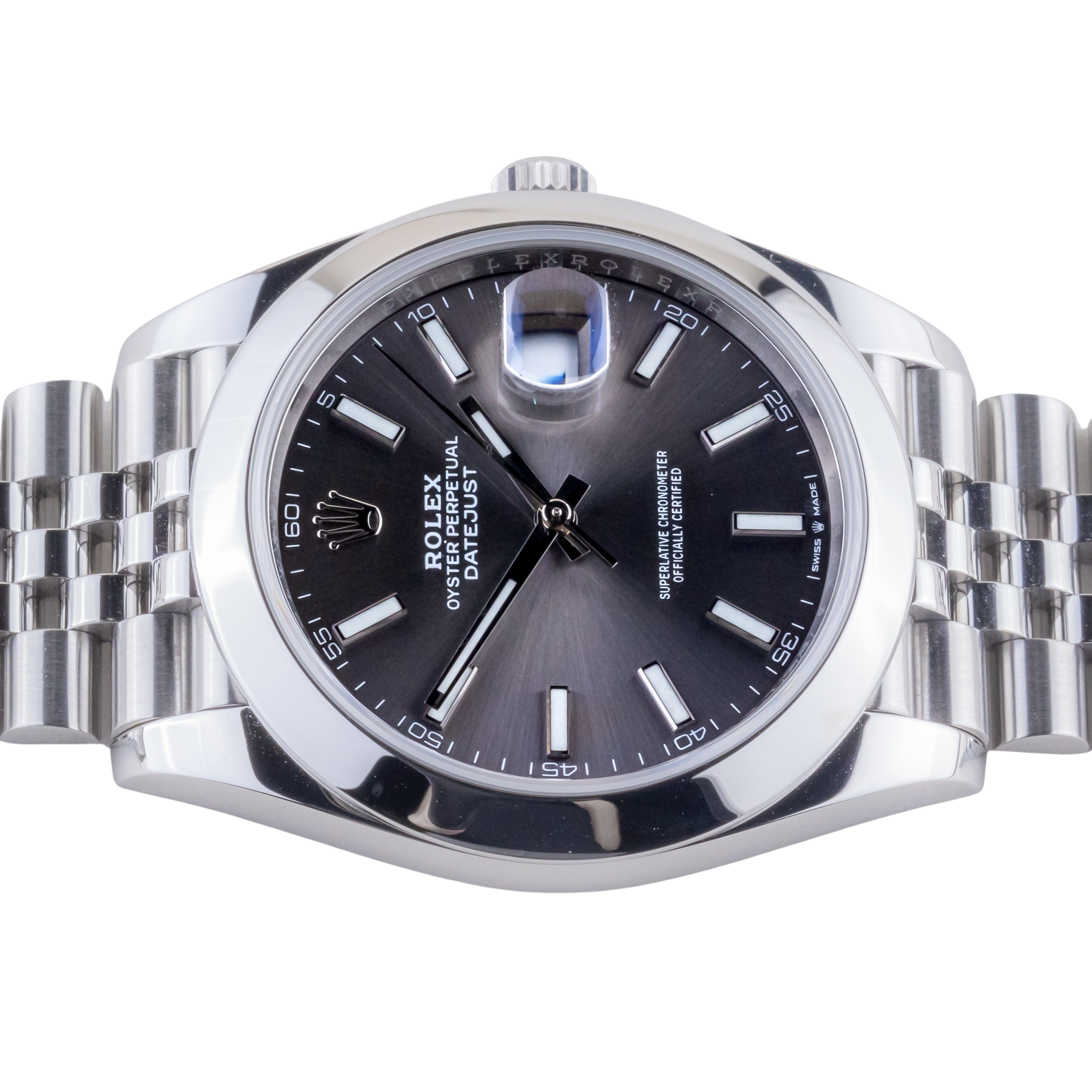 Rolex Datejust Rhodium 126300 2019 (Vollständiger Satz) 5 Rolex Datejust Rhodium 126300 2019 (Vollständiger Satz) – Bild 5