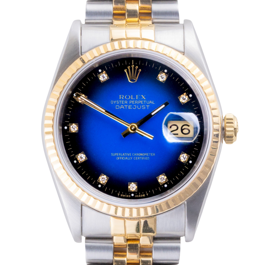 Alternative view of Rolex Oyster Perpetual Datejust Vignette Diamond  16233 1989 (Volledige Set)