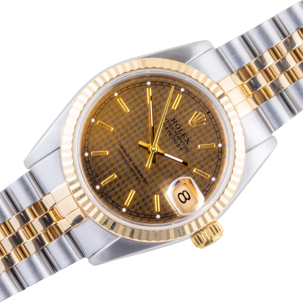 Rolex Oyster Perpetual Lady-Datejust Houndstooth 68273 1991 (Volledige set)