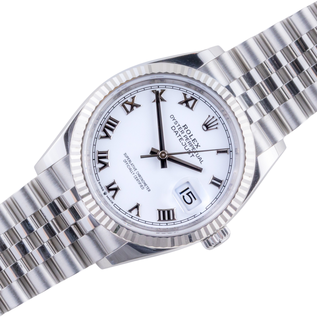 Rolex Datejust White Roman 126234 2020 (Volledige Set)